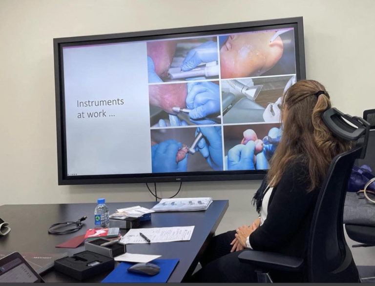 Presentation of SMD podiatry units and chairs in Qatar S.M.D